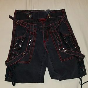 Tripp NYC Black and Red Pants